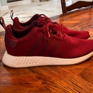 Adidas Boost running shoes in maroon size 13